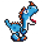 Stickers Dino bleu