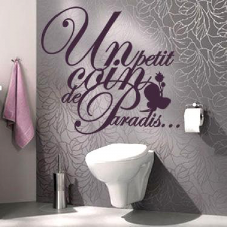 Stickers WC Paradis des hommes - Stickers Malin