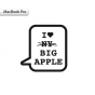 Stickers Mac I Love Big Apple