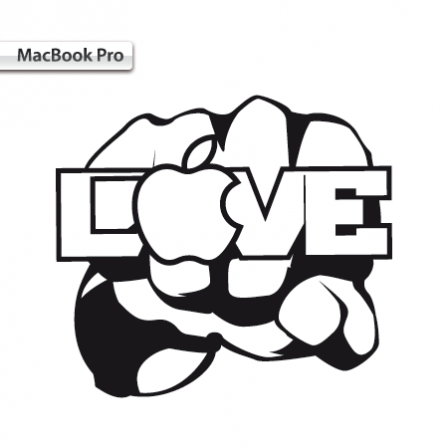 Stickers Mac Fist Love
