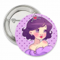 Badge Princesse violet