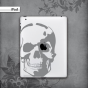 Stickers iPad Apple Skull