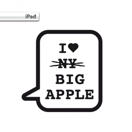 Stickers iPad I Love Big Apple