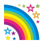 stickers Rainbow and stars