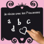 Stickers Ardoise Alphabet Princesse