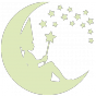 Stickers Petite fée lune Luminescent