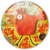 Badge Red Rooster