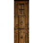 stickers PORTE vertical texture de porte avec lucarne et volet