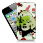 stickers iPhone pop art Marilyn sur motif cerises
