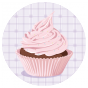 badge cupcake