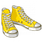 Stickers Yellow sneakers