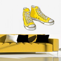 Stickers Yellow sneakers
