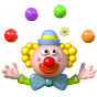 Stickers cirque clown jongleur