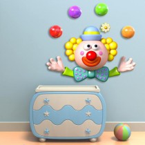 Stickers cirque clown jongleur