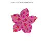 Stickers étoile fleurie rose