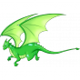 Stickers Dragon Vert