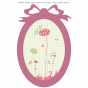 Stickers cadre -  Décor Kiwi Doll - Mon Jardin Secret - Cadre rose