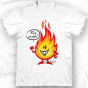 T-shirt col rond Fire inside