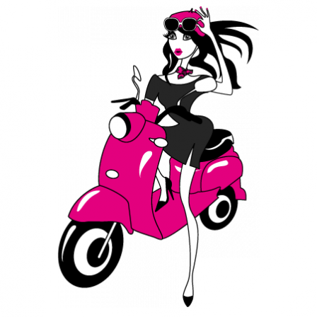 Stickers Scooter Girl