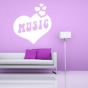 Stickers Coeur Music