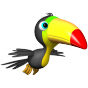 Stickers Oiseau Toucan 1