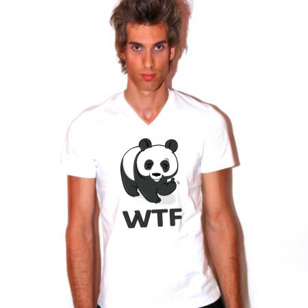 Tee-shirt col V WTF
