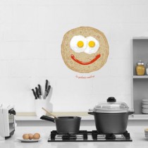 Stickers le smiley galette