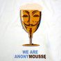 Tee-shirt col V homme Anonymousse