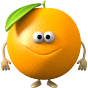 Bavoir Fruit Orange