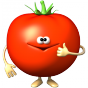 Bavoir légume tomate