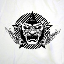 Tee-shirt col rond Monster dark