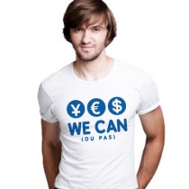 Tee-shirt col rond Yes we can