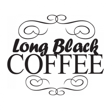 Stickers long black coffee