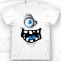 T-shirt Funny monster face