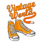 T-shirt Vintage sneakers oranges