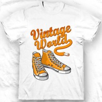 T-shirt Vintage sneakers oranges