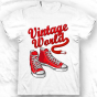 T-shirt Vintage sneakers rouges