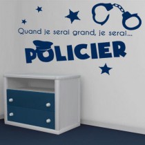 Stickers JE SERAI Policier