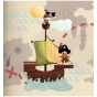 stickers interrupteur Les Pirates- bateau pirate
