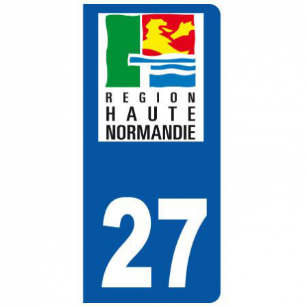 Stickers plaque 27 Haute Normandie