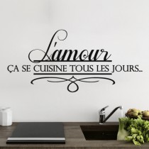 Stickers L'amour en cuisine