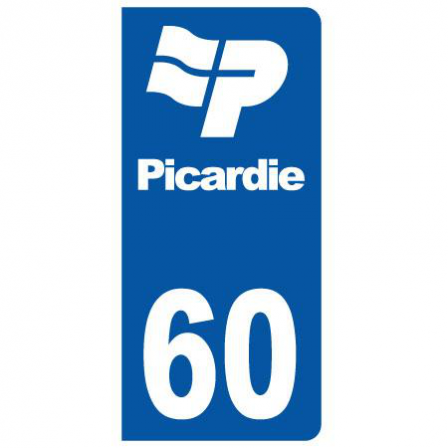 Stickers plaque 60 Picardie