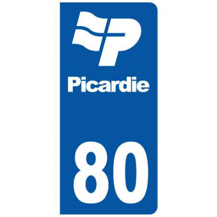 Stickers plaque 80 Picardie