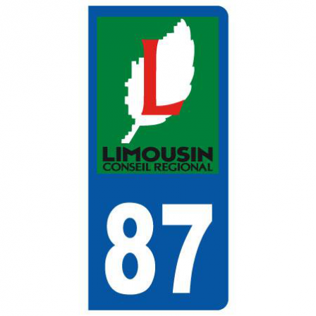 Stickers plaque 87 Limousin