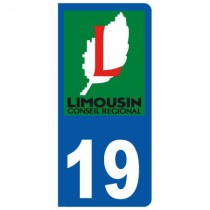 Stickers plaque 19 Limousin