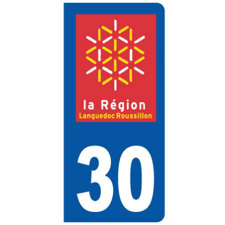Stickers plaque 30 Languedoc Roussillon