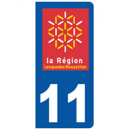 Stickers plaque 11 Languedoc Roussillon