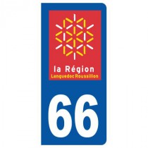 Stickers plaque 66 Languedoc Roussillon