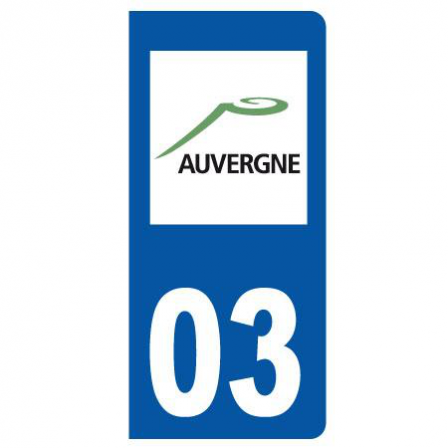 Stickers plaque 03 Auvergne