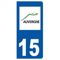 Stickers plaque 15 Auvergne